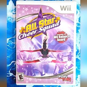 Wii All Star Cheer Squad balance board rhythm exercise kids Sport Game Cheerlead